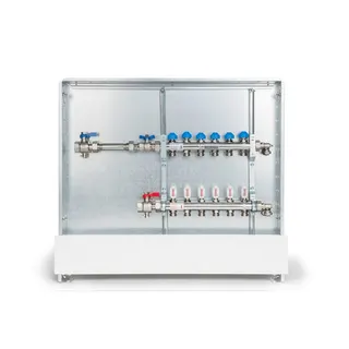 RAUTHERM Unit UP 75 HKV-D V2A 10 Kreise WMZ horizontal links