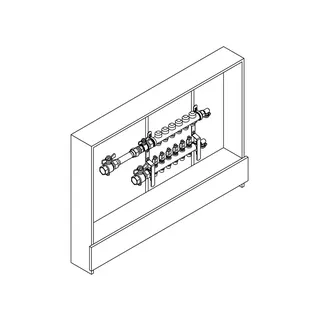 RAUTHERM Unit UP 75 HKV-D V2A 10 Kreise WMZ horizontal links – Bild 2