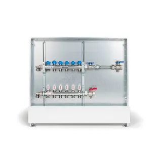 RAUTHERM Unit UP 75 HKV-D V2A 10 Kreise WMZ horizontal rechts