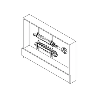 RAUTHERM Unit UP 75 HKV-D V2A 10 Kreise WMZ horizontal rechts – Bild 2