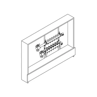RAUTHERM Unit UP 75 HKV-D V2A 10 Kreise KGH vertikal links – Bild 2