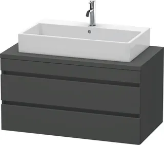Duravit WTU DuraStyle f.Konsole 512x1000x548 2 Schubkästen, Graphit Matt – Bild 3