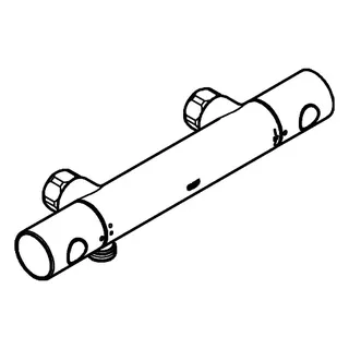 GROHE THM-Brausebatterie Grohtherm 800 C 34767 ohne Anschlüsse chrom – Bild 4