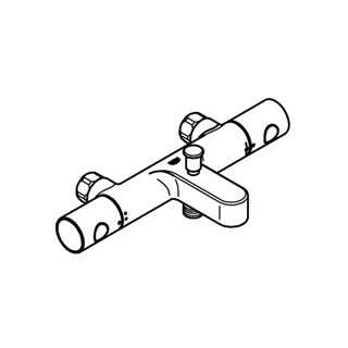 GROHE THM-Wannenbatterie Grohtherm 800 C 34770 ohne Anschlüsse chrom – Bild 3