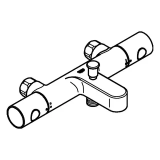 GROHE THM-Wannenbatterie Grohtherm 800 C 34770 ohne Anschlüsse chrom – Bild 4
