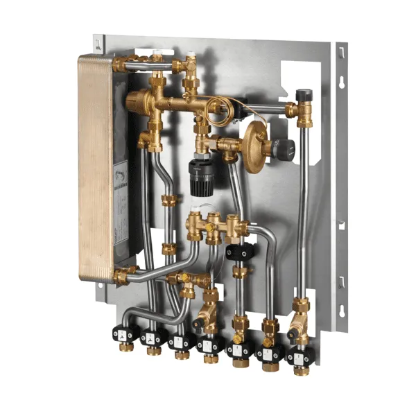 OVENTROP-Wohnungsstation "Regudis W-HTF" Wärmeübertrager kupfergelötet,15 l/min