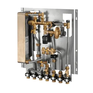 OVENTROP-Wohnungsstation "Regudis W-HTF" Wärmeübertrager kupfergelötet,15 l/min