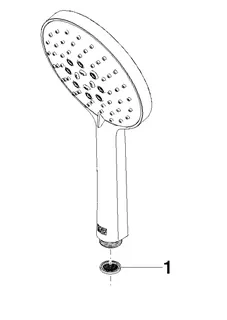 Dornbracht Handbrause SERIENNEUTRAL 28016979 Messing gebürstet (23kt Gold) – Bild 4
