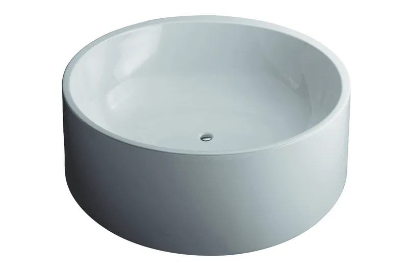 VitrA Badewanne Istanbul zylindr. 1600 mm freistehend Acryl Weiß Hochglanz