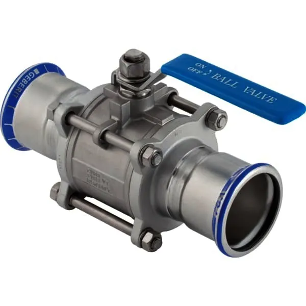 Geberit Mapress Kugelhahn NPW, mit Bet.-Hebel geflanscht d88,9