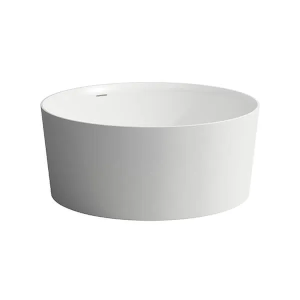 Laufen freistehende Badewanne VAL 1300x1300x550 Sentec (Mineralgusswerkstoff) weiß