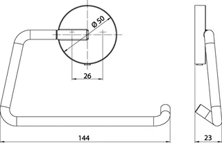 Emco Papierhalter round 00100 ohne Deckel chr – Bild 4