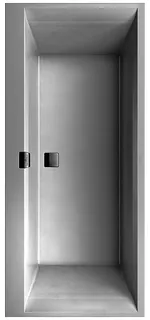 VB BW Squaro Edge 12 1800x800x496mm re-eckig m. Sys CC TP1 Zul. Weiß Alpin