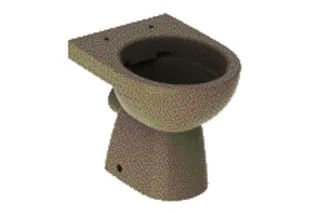 Geberit Renova Stand-WC Tiefspüler, Abg.horiz teilgeschl. Form, Rimfree, bahamabeige