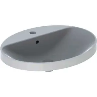 Geberit VariForm Einbauwaschtisch, oval mit HLB, 60x48cm, mit Überlauf, weiß gl – Bild 2
