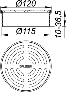 Aufsatz DallDrain Select, d: 120 mm – Bild 4