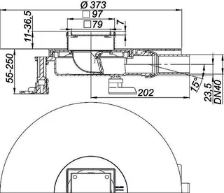 Bodenablauf DallDrain Individual Plan, DN 40, 100 x 100 mm – Bild 4