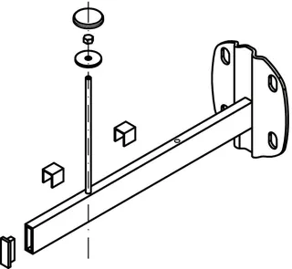Kermi Universalkonsole Konvektor L=800 mm, weiß – Bild 2