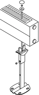 Kermi Universalkonsole Konvektor L=800 mm, weiß – Bild 3