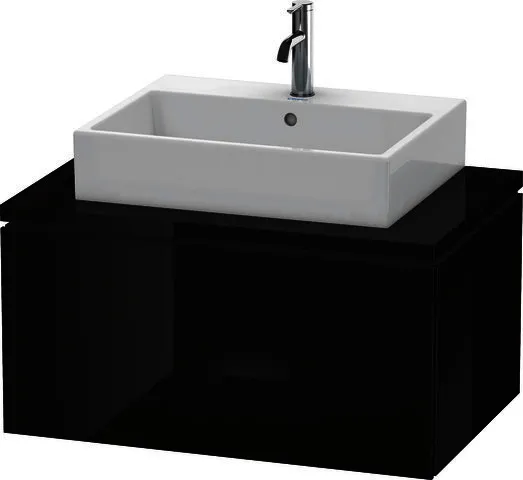 Duravit WTU für Konsole L-Cube 400x820x547mm 1 Auszug, Schwarz Hochglanz