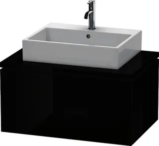DU WTU für Konsole L-Cube 400x820x547mm 1 Auszug, Schwarz Hochglanz
