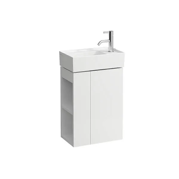WTU K-LAUFEN 270x440x600 1Tür rechts Regal links P/P f.WT H815334 weiß matt