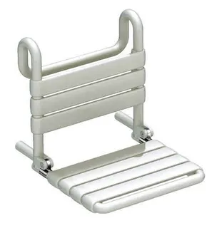 HEWI Einhängesitz S801, antimikrobiell B:450 mm, H:473 mm, T:504 mm signalweiß – Bild 2