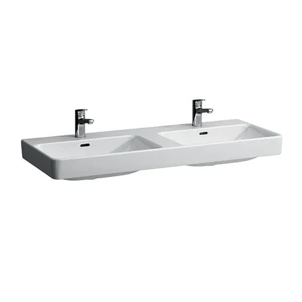 Laufen DWT PRO S 465x1200x175 1 Hahnloch je Becken mit Überlauf weiß