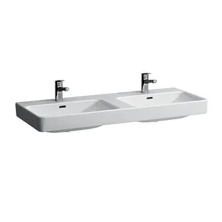 Laufen DWT PRO S 465x1200x175 1 Hahnloch je Becken mit Überlauf weiß