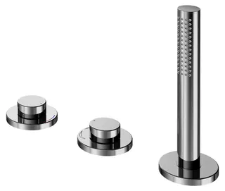 Keuco EHM-Wannenmischer Edition 400 51530, 3-Loch, Wannenrand, Nickel gebürstet