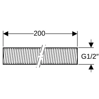 Geberit Gewinderohr G1/2 L200 verzinkt – Bild 4