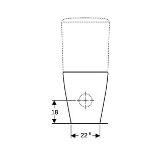 Geberit iCon Stand-WC für AP-SPK aufgesetzt Tiefspüler Rimfree, Abg.multi, weiß Tect – Bild 4