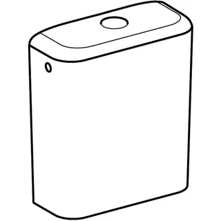 Geberit iCon AP-SPK aufges., 2-Mengen-Sp. Wasseranschluss seitlich, weiß – Bild 3