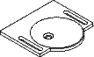 HEWI Waschtisch mit Griffmulden, 600 x 550mm, o. Überlauf, o. Hahnloch – Bild 5