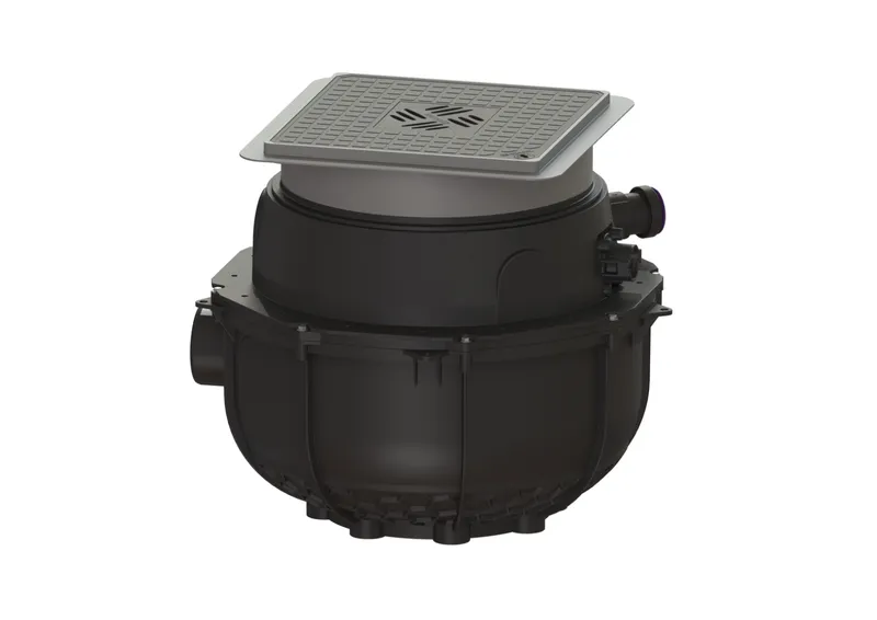 KESSEL-Hebeanlage Aqualift S Compact Mono, GTF 1200, Bodenplatte, schwarz