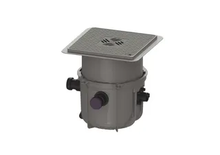 KESSEL-Hebeanlage Minilift L KTP 300-S1, Bodenplatte, schwarz