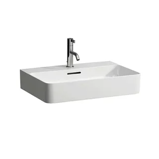 Laufen Aufsatz-Waschtisch VAL 420x600x155 1 Hahnloch mit Überlauf weiß matt