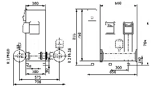 Wilo Mehrpumpenanlage SiBoost Smart 2 HELIX VE603,1.1kW – Bild 3