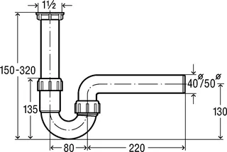 Viega Röhrengeruchverschluss 7985 in G1 1/2 x 40mm Kunststoff weiss – Bild 4