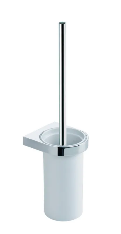 HEWI WC-Bürstengarnitur Sys 800, chrom, Kunststoff weiß
