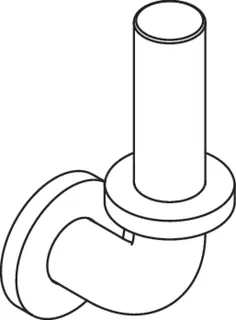 HEWI Reservepapierhalter Ser 801, für 1 WC-Rolle reinweiß – Bild 4