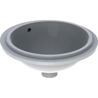 Geberit VariForm Unterbauwaschtisch, rund d:40,5cm, o. Hl, mit Überlauf, glasiert, weiß – Bild 2