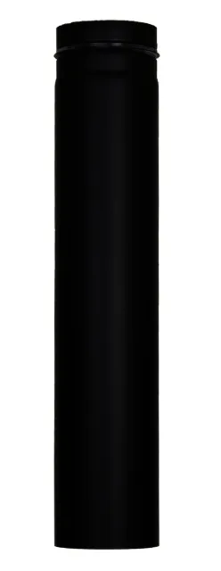 Bertrams Pelletino Rohr 1000 mm lang d:80, 0,6 mm, seno gussgrau