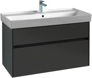 VB WaschbeckenUS Collaro 954x546x444mm 2 Ausz. Waschbecken m.tig Glossy White