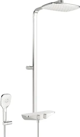 Regenbrause-Duscharmatur HANSAEMOTION 5865 3-strahlig DN15 chr/Weiss