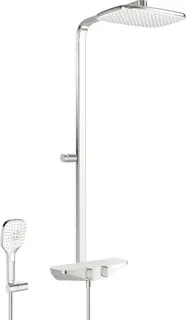Regenbrause-Duscharmatur HANSAEMOTION 5865 3-strahlig DN15 chr/Weiss