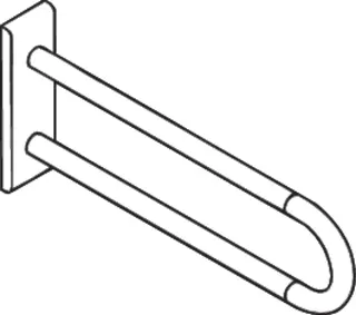 HEWI Wandstützgriff Ser 801, matt, L:600mm anthrazitgrau – Bild 4