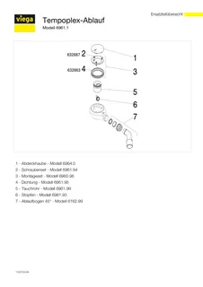 Viega Funktionseinheit Tempoplex 6961.1 in DN40/50 Kunststoff weiß – Bild 5