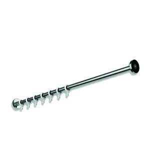 HEWI VH-Stange, d:25, L:2000, 20 Ringe, chrom