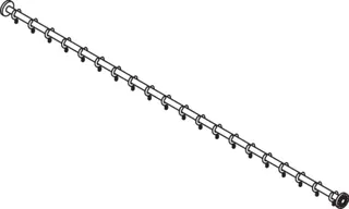 HEWI VH-Stange, d:25, L:2000, 20 Ringe, chrom – Bild 4
